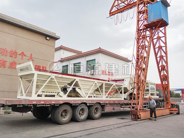 HZS75攪拌站發貨