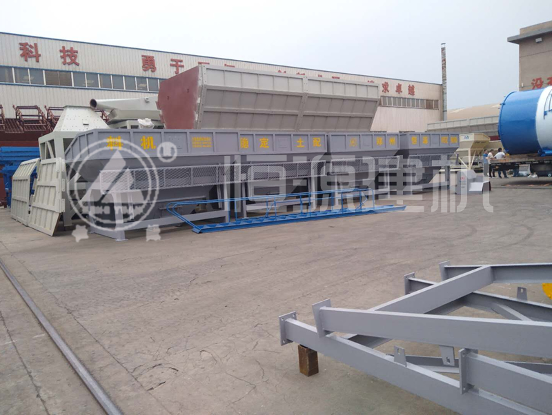 恒源建機800T水穩拌和站發往新密裝車現場